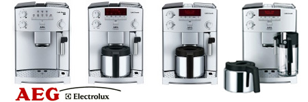 Nieuw bij Koffiewarenhuis.nl, de complete lijn AEG volautomatische espressomachines!