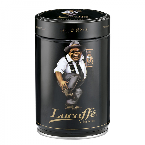 Lucaffe Zwart Gemalen 250 gram